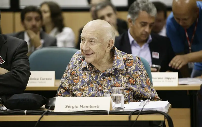 Em 2023, Sérgio Mamberti atuou como secretário-executivo do Ministério da Cultura | Foto: Marina Ofugi/Secretaria Especial da Cultura do Ministério da Cidadania
