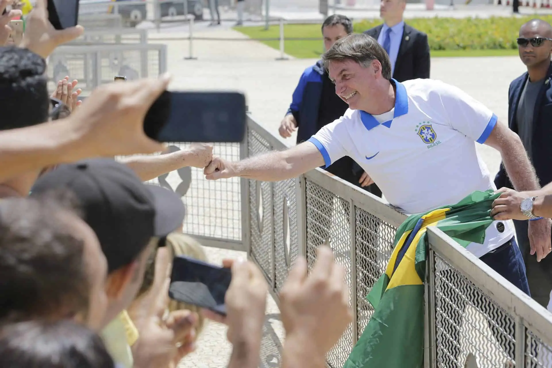 Bolsonaro no ato do dia 15 de março