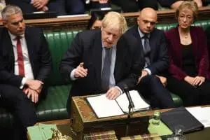 O primeiro-ministro, Boris Johnson