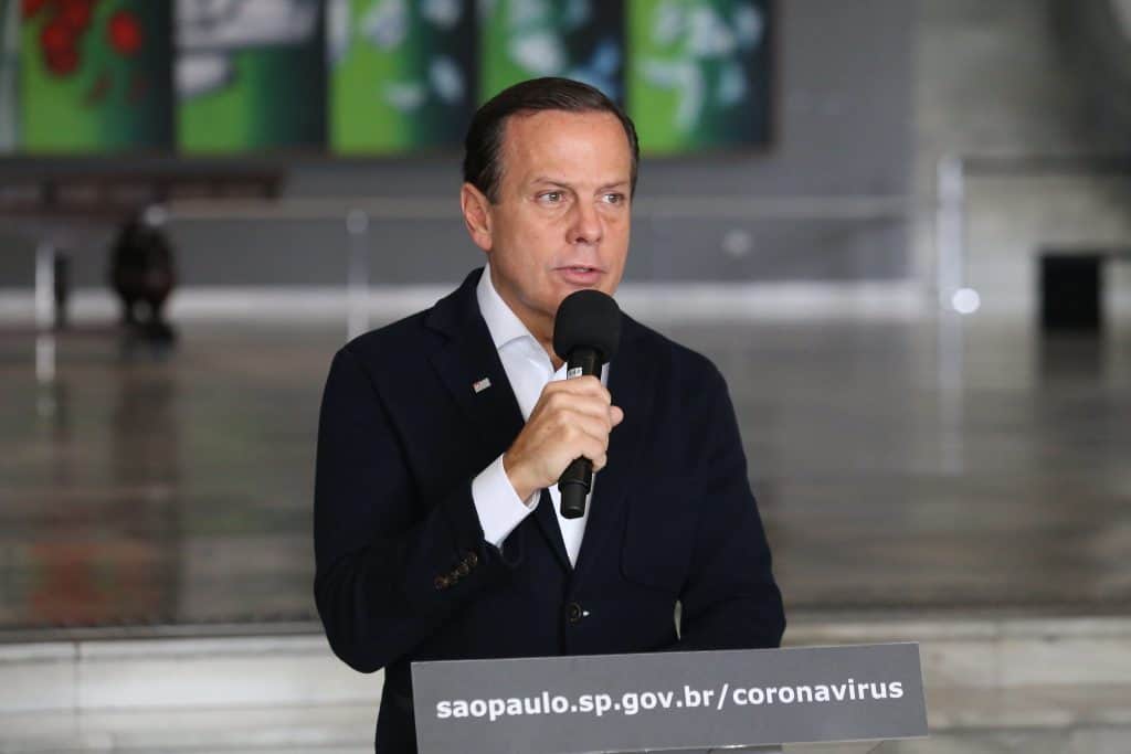 O governador de São Paulo, João Doria
