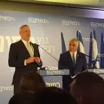 O líder do Movimento Azul e Branco, Benny Gantz