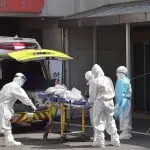 Paciente com coronavírus em um hospital de Busan, na Coreia do Sul