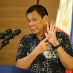 O ex-presidente das Filipinas, Rodrigo Duterte