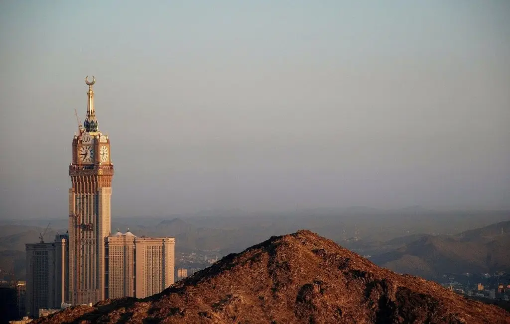 A Grande Mesquita de Meca, na Arábia Saudita