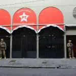 Diretório Nacional do PT, no centro de São Paulo, sofrendo buscas da PF em 2016