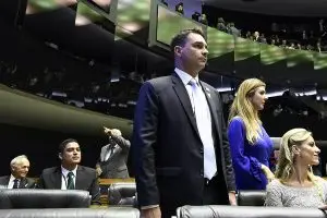 O senador Flávio Bolsonaro