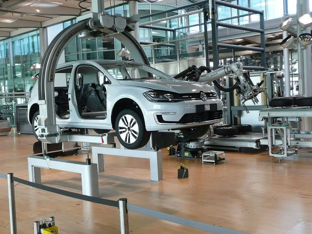 Fábrica de automóveis na Alemanha, a maior economia da zona do euro