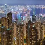 Vista de Hong Kong, um dos principais centros financeiros do mundo