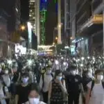 povo hong kong - nas ruas contra o governo comunista da china - nhk