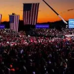 comício de trump - campos de batalha - biden - eleição nos EUA