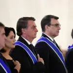 Presidente Jair Bolsonaro em cerimônia no Itamaraty