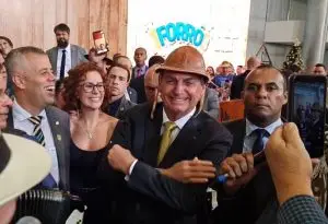 Presidente Jair Bolsonaro em evento no Palácio do Planalto