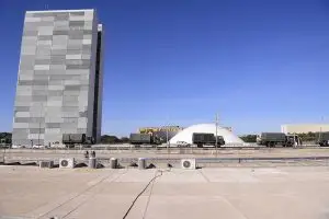 Vista do Congresso Nacional, com destaque para o Senado Federal