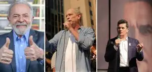 Lula, Ciro Gomes e Sergio Moro