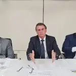 Ministro da Infraestrutura, Tarcísio Gomes de Freitas, e presidente da República, Jair Bolsonaro