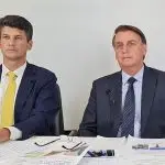 Presidente do BNDES, Gustavo Montezano, e presidente da República, Jair Bolsonaro