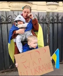 Família de ucranianos