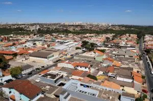 Casas na cidade-satélite de Taguatinga, no Distrito Federal