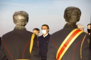 Chegada do presidente Jair Bolsonaro a Moscou