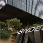 Edifício-sede do BNDES, Banco Nacional de Desenvolvimento Econômico e Social, no centro do Rio de Janeiro