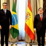 Ministro das Relações Exteriores do Brasil, Carlos França, e ministro de Assuntos Exteriores e Cooperação da Espanha, José Manuel Albares