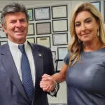 Presidente do Supremo Tribunal Federal, Luiz Fux, e presidente da AMB, Renata Gil