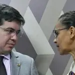 Senador Randolfe Rodrigues e ex-senadora Marina Silva, da Rede