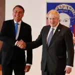 Presidente Jair Bolsonaro e primeiro Ministro do Reino Unido, Boris Johnson