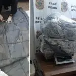PF apreende cocaína escondida em edredons