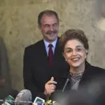 Ex-ministro da Educação, Aloizio Mercadante, e ex-presidente Dilma Rousseff