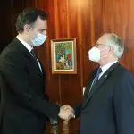 Presidente do Senado, Rodrigo Pacheco, e presidente do Tribunal Superior Eleitora, Luiz Edson Fachin