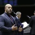 O deputado Daniel Silveira, durante pronunciamento na Câmara - 7/2/2019 | Foto: Dida Sampaio/Estadão Conteúdo