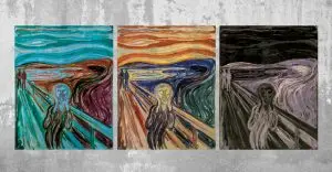Releitura do quadro O Grito, Edvard Munch