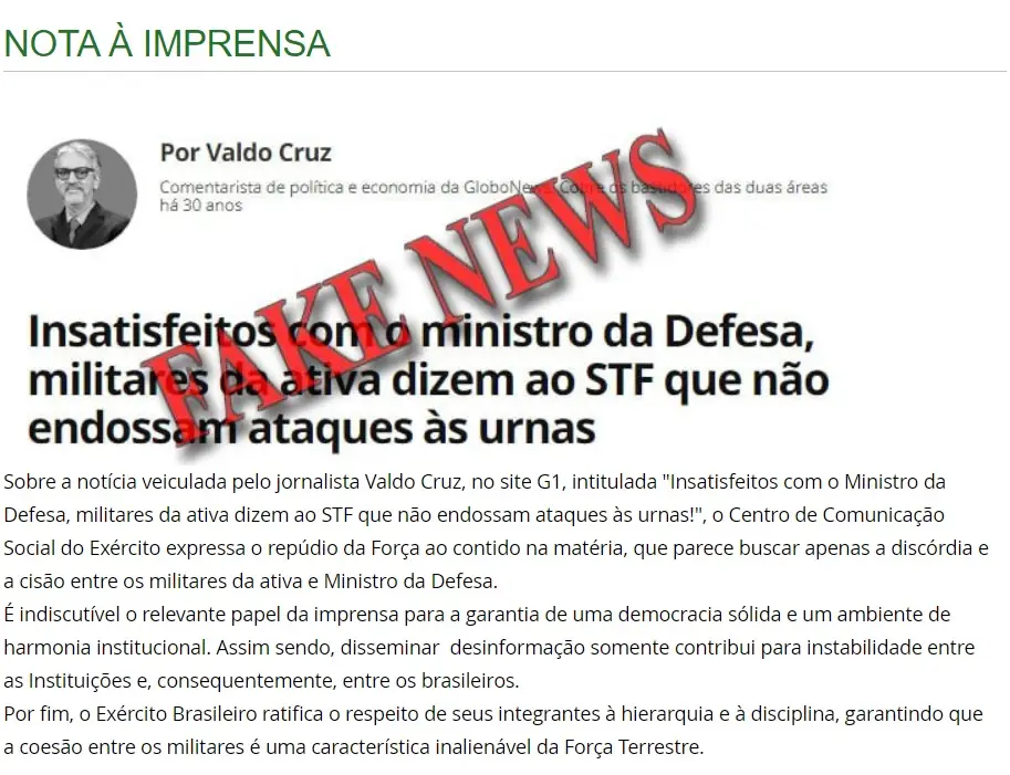 ministro da defesa