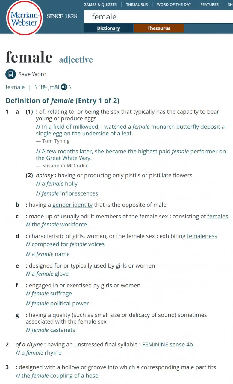 definição de masculino e feminino