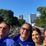 Jair Bolsonaro, com o pastor Silas Malafaia e a ex-primeira-dama Michelle Bolsonaro | Foto: Reprodução/Redes sociais