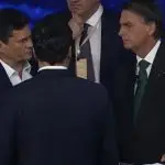 Moro acompanha Bolsonaro no debate