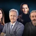 Os jornalistas Paula Leal, Augusto Nunes, Ana Paula Henkel e Guilherme Fiuza