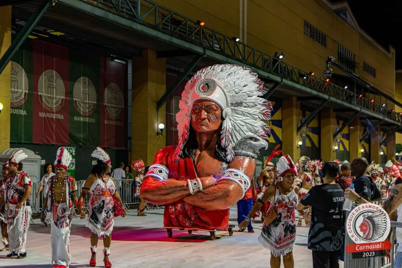 Desfile do bloco Cacique de Ramos, em 2022