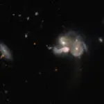 hubble colisão galáctica