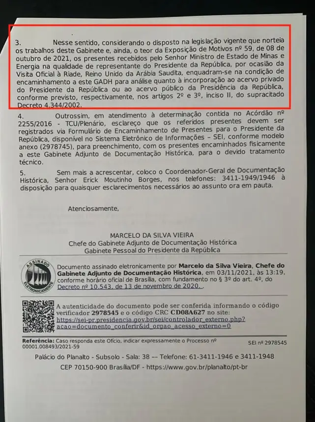 joias michelle bolsonaro