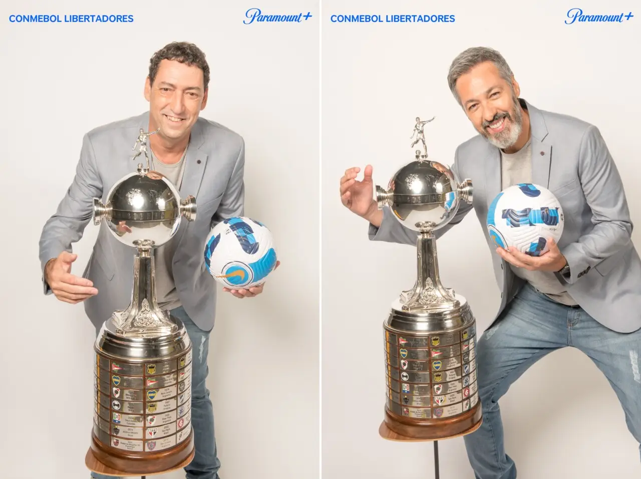 Paulo Vinicius Coelho (à esquerda) e Nivaldo Prieto (à direita) em anúncio da Paramount+
