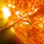 explosão solar - erupção