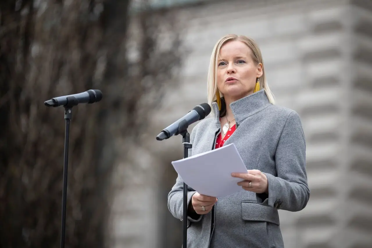 Riikka Purra, política finlandesa do Partido dos Verdadeiros Finlandeses