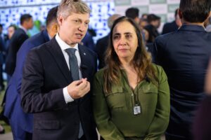 Marcel van Hattem e Adriana Ventura, parlamentares do Novo
