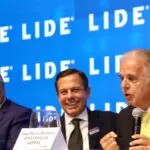 O ex-governador João Doria em companhia de ministros durante fórum promovido por sua empresa: oportunidade de estreitar relacionamento entre empresários e influentes figuras da política e do judiciário | Foto: Reprodução: Twitter/X