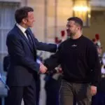 Macron e Zelensky- França e Ucrânia