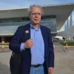 Frei Betto em frente ao Palácio do Planalto após encontro com a presidente Dilma Rousseff (José Cruz/Agência Brasil)