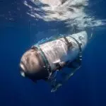 O submersível para cinco pessoas, Titan. Imagem/Expedições OceanGate