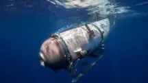 O submersível para cinco pessoas, Titan. Imagem/Expedições OceanGate